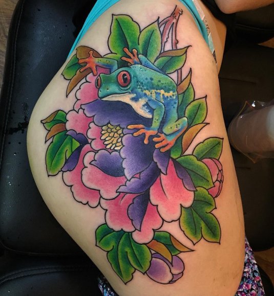 Тату жаба