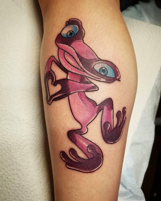 Тату лягушка