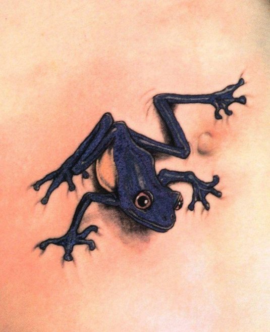 Тату лягушка