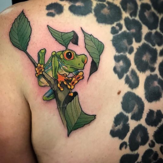 Тату жаба