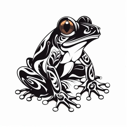 Лягушка эскиз