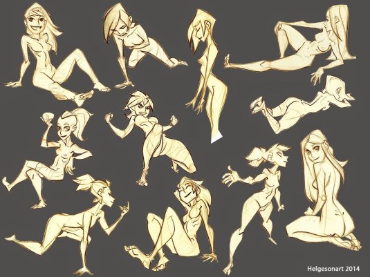 Поза девушки референс