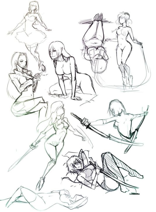 Эротичные позы для рисования