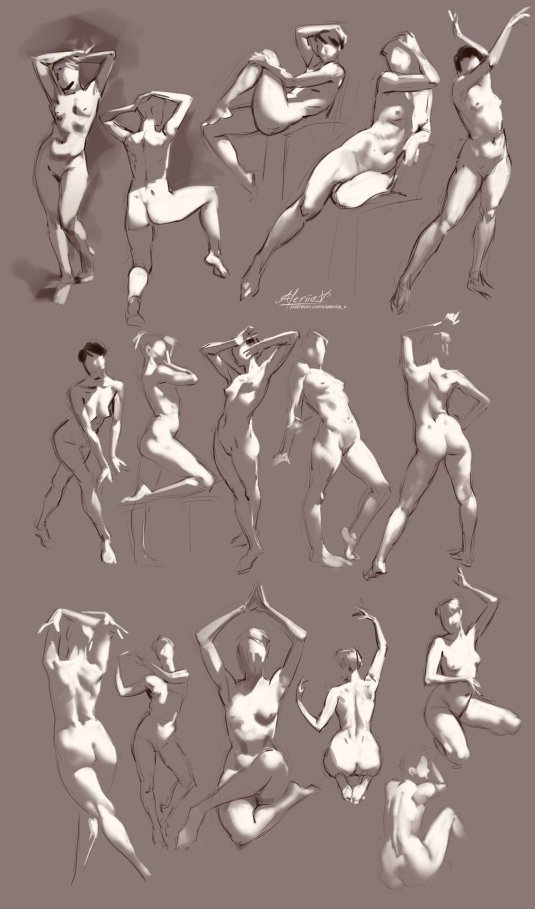 Поза рисование