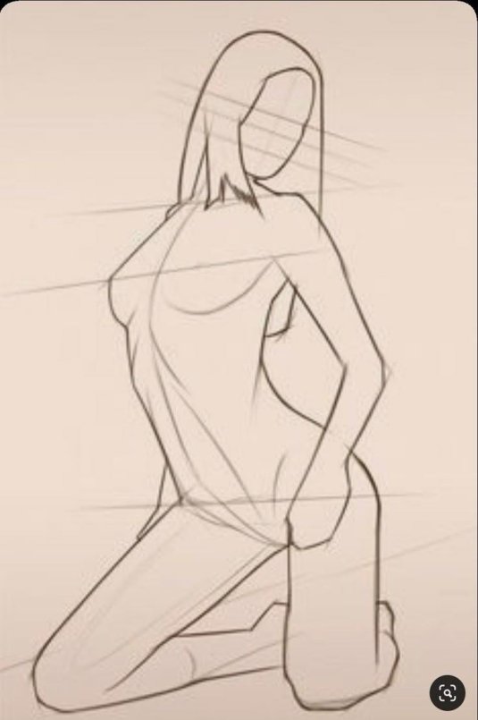 Рисунки карандашом тело девушки