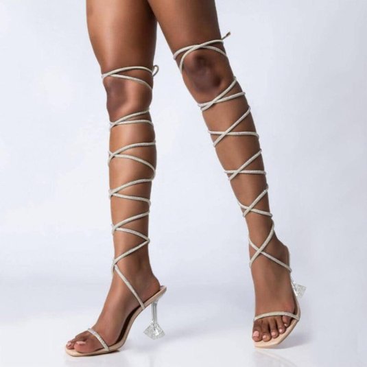 Женские босоножки с открытым носком