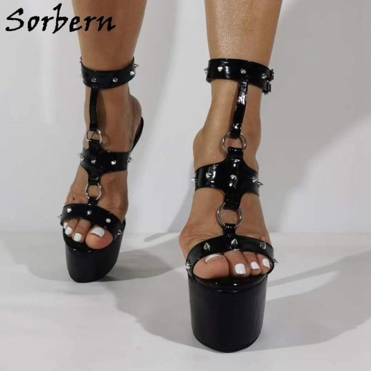 Женские босоножки на платформе с открытым носком