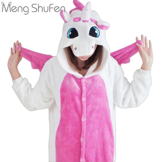 Пижама кигуруми розовый единорог