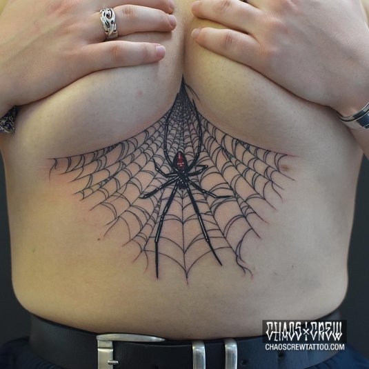 Тату паутины