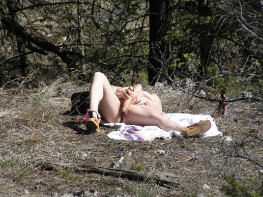 В лесу порно