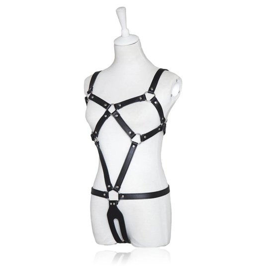 Женское кожаное белье бдсм