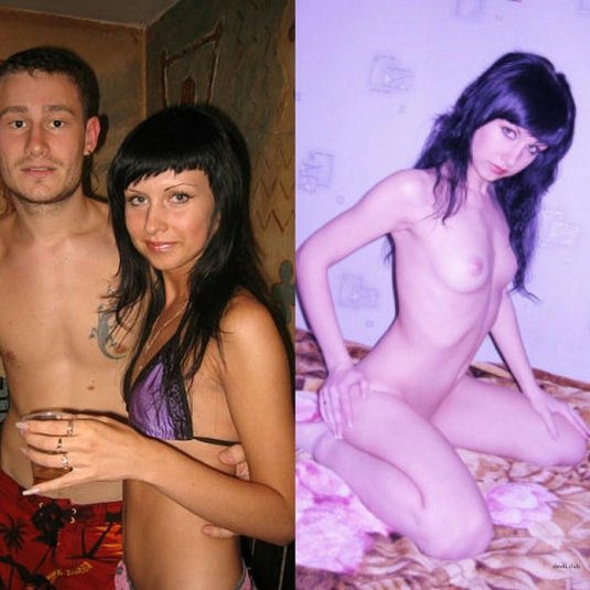 Раздетая девка