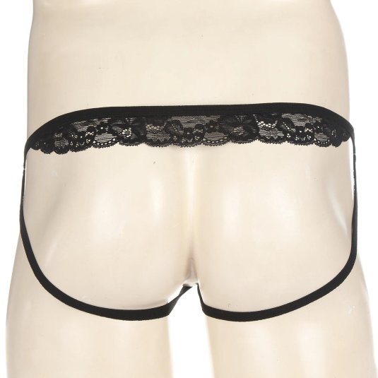 Мужские кружевные трусы с вырезом