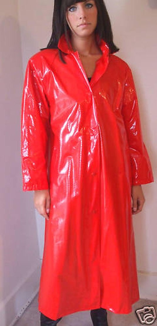 Red raincoat