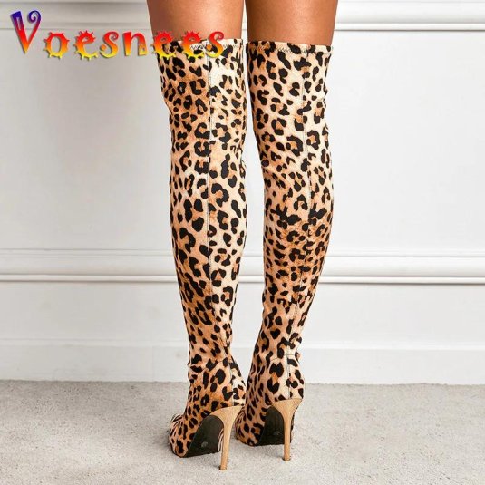 Леопардовые ботфорты