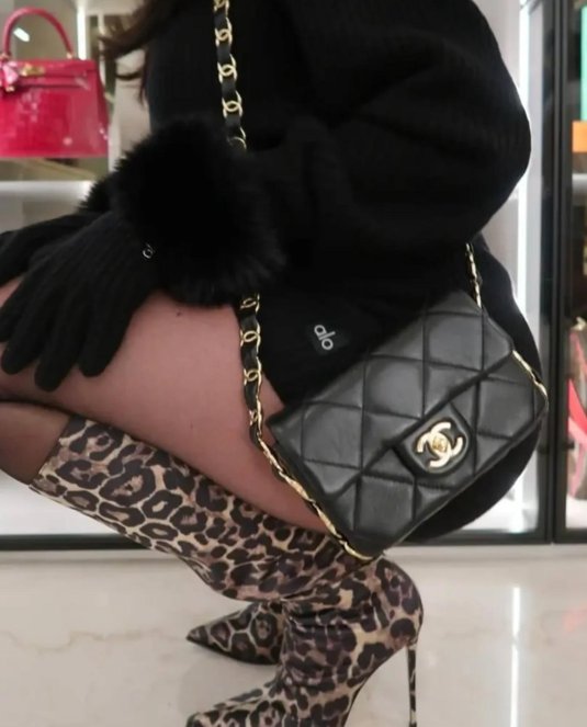 Леопардовые сапоги