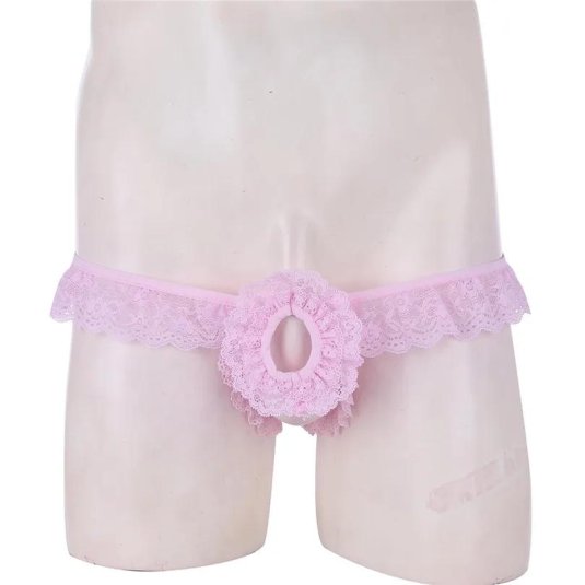 Трусы мужские кружевные сисси