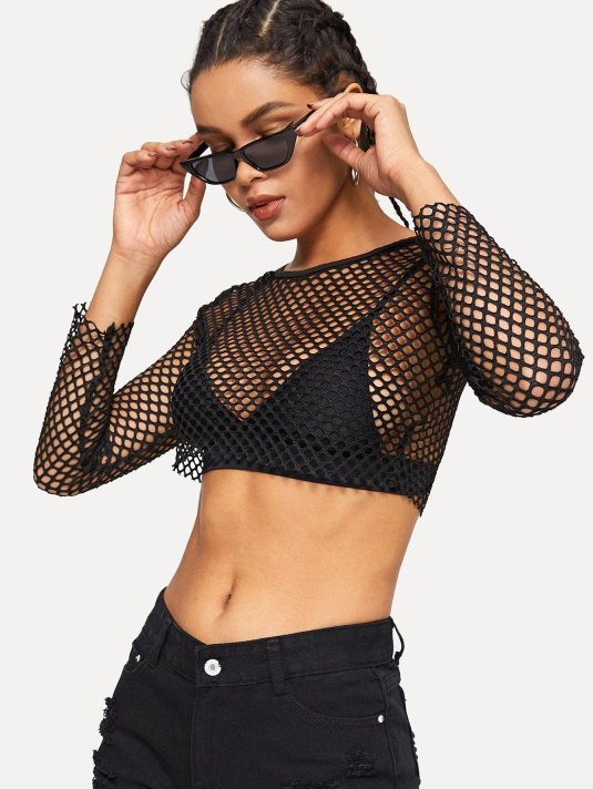 Сетчатый топ