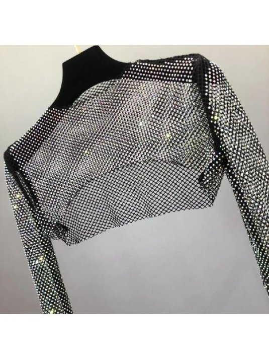 Болеро сетка со стразами