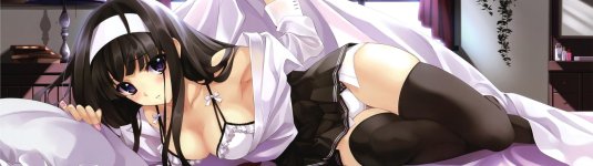 Аниме девушка в чулках