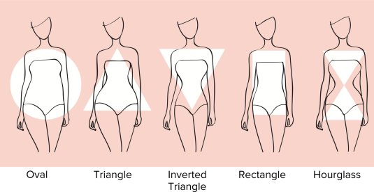 Форма тела женщины