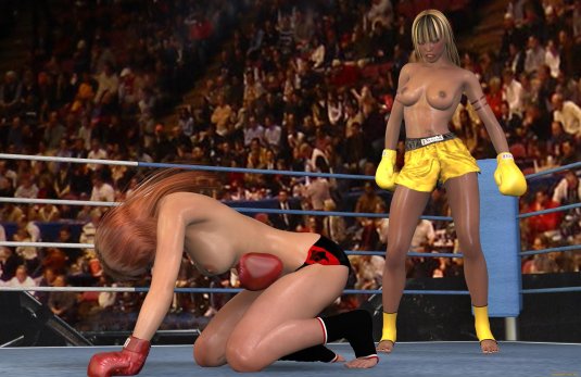 Женский бокс 3d