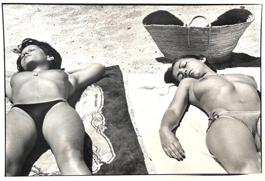 Волосатые женщины на пляже ретро