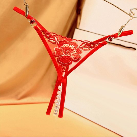 Стринги с бусами