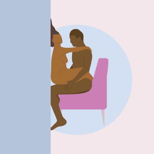 Секс поза на стуле