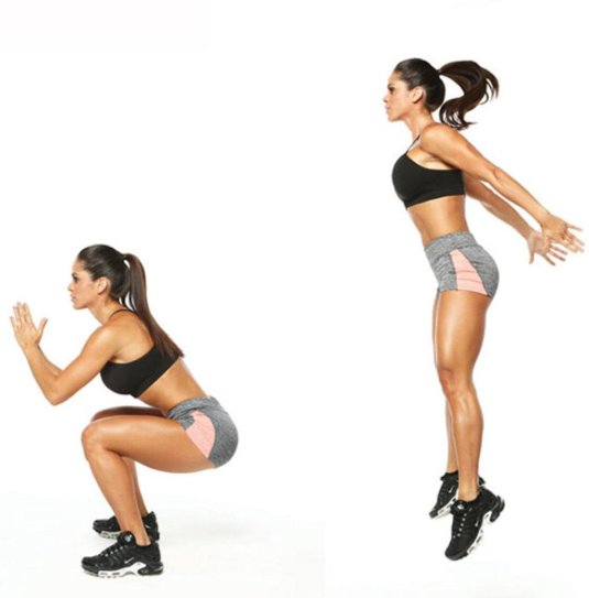 Выпрыгивание из глубокого приседа