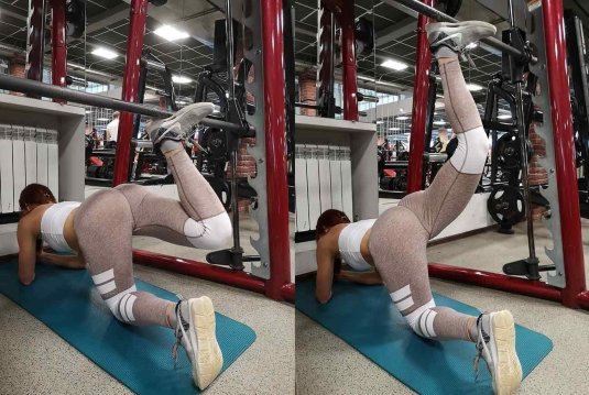 Упражнения в смите на ягодицы