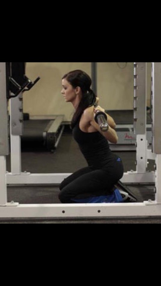 Приседания с колен в смите