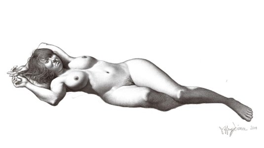 Рисунки голых полных женщин