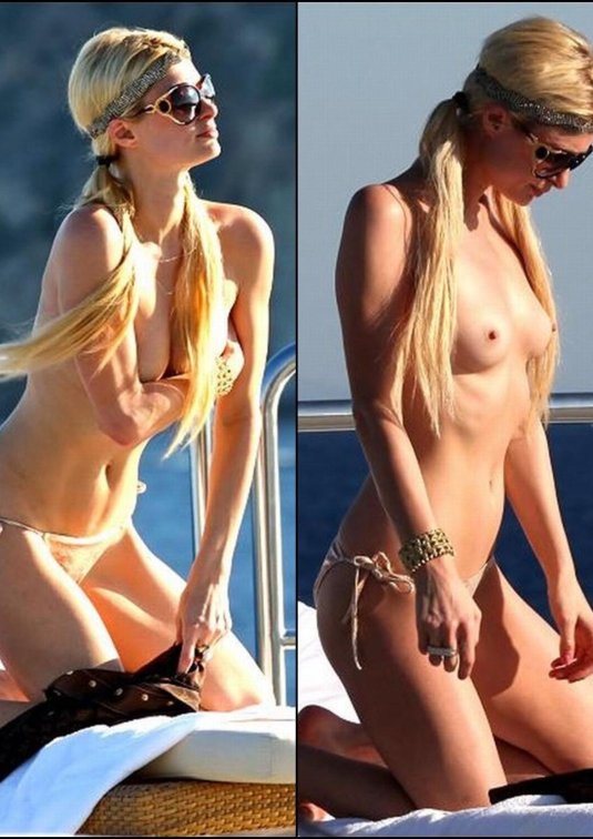 Пэрис хилтон топлесс