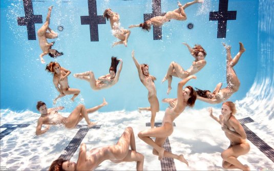 Синхронное плавание голые