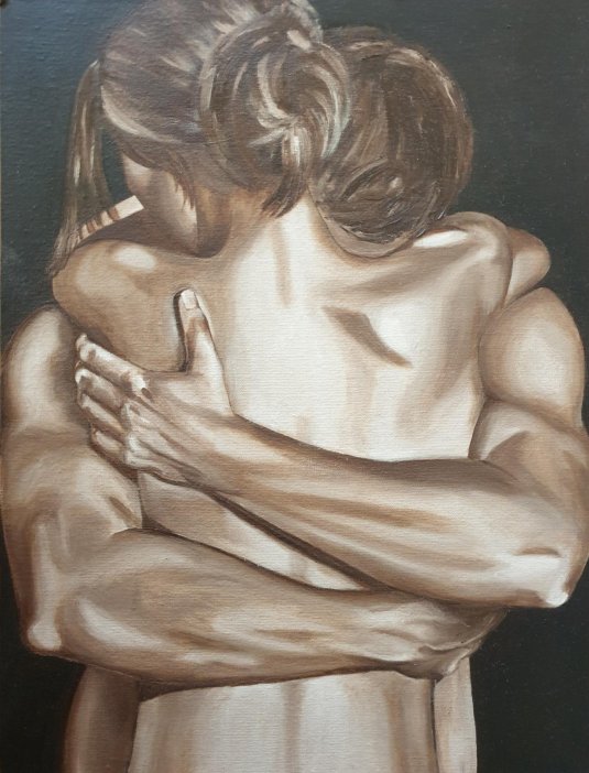 Объятия живопись