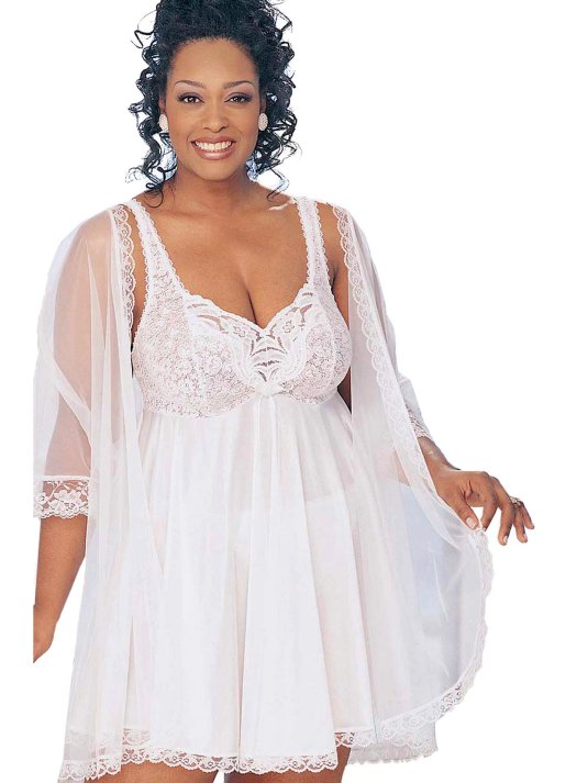 Прозрачные пеньюары для полненьких