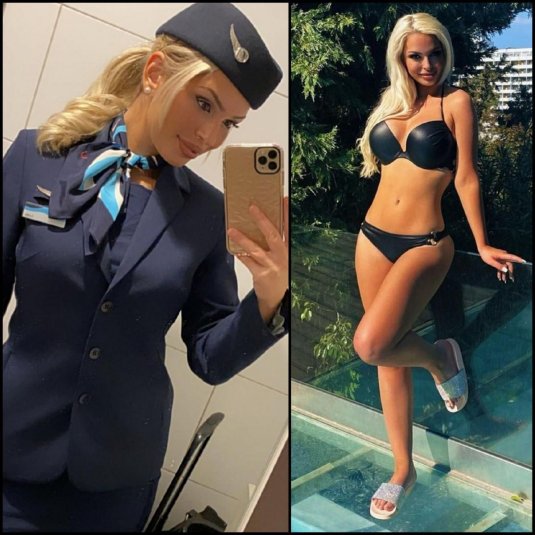 Пышногрудые стюардессы