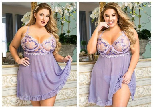 Ночная рубашка больших размеров