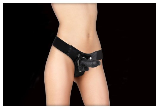 Страпон с кожаными трусиками