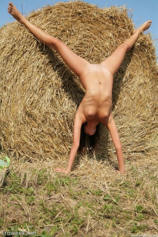 Фотосессия на сене