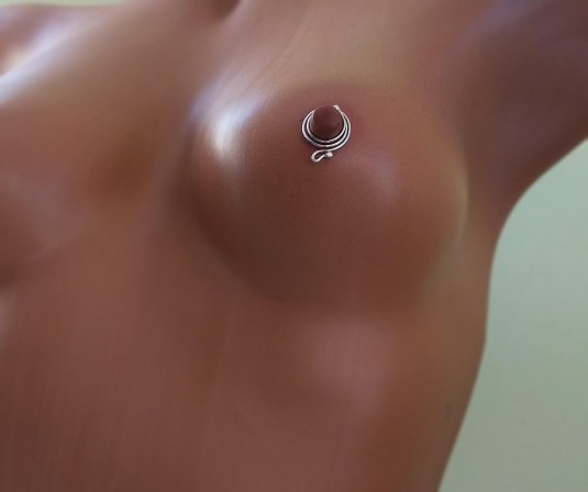 Пирсинг сосков кольца
