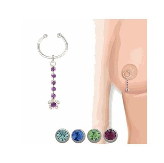 Серьга для пирсинга пупка