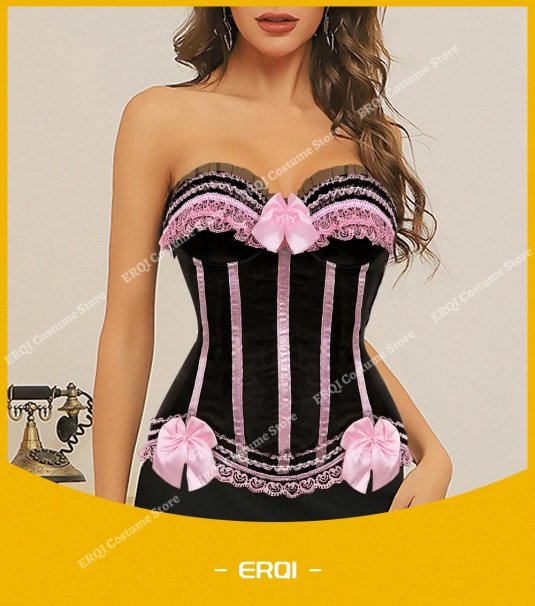 Розовый корсет