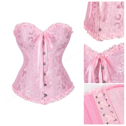 Корсет розовый
