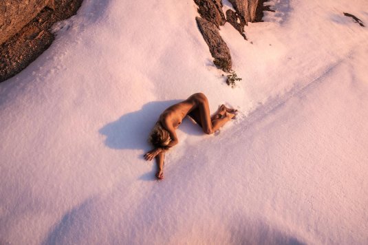 Фотосессия в горах зимой