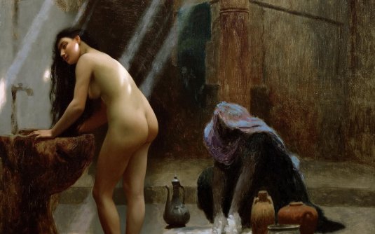 Жан леон жером бассейн в гареме