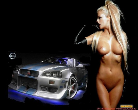 Голые девки и автомобили