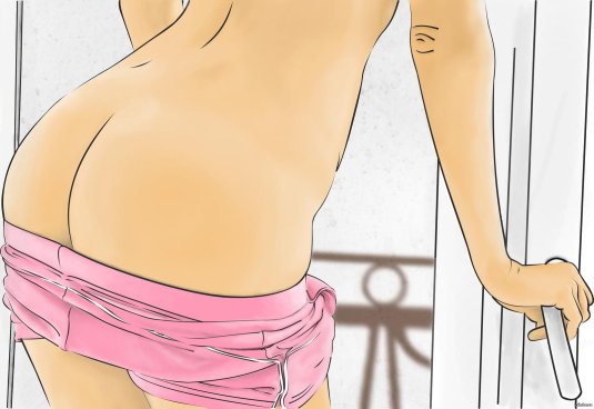 Попа рисунок