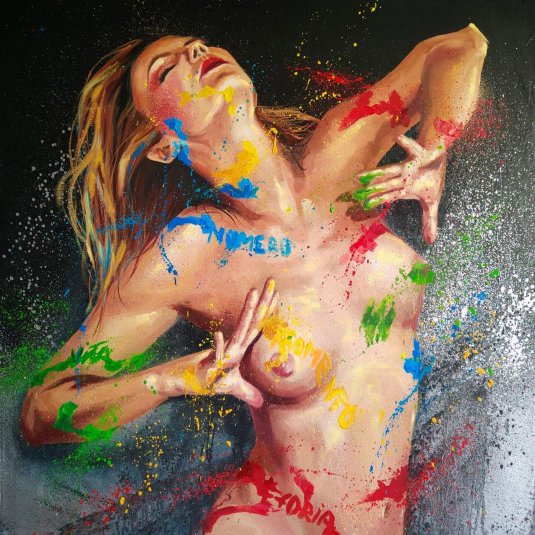 Краской картины